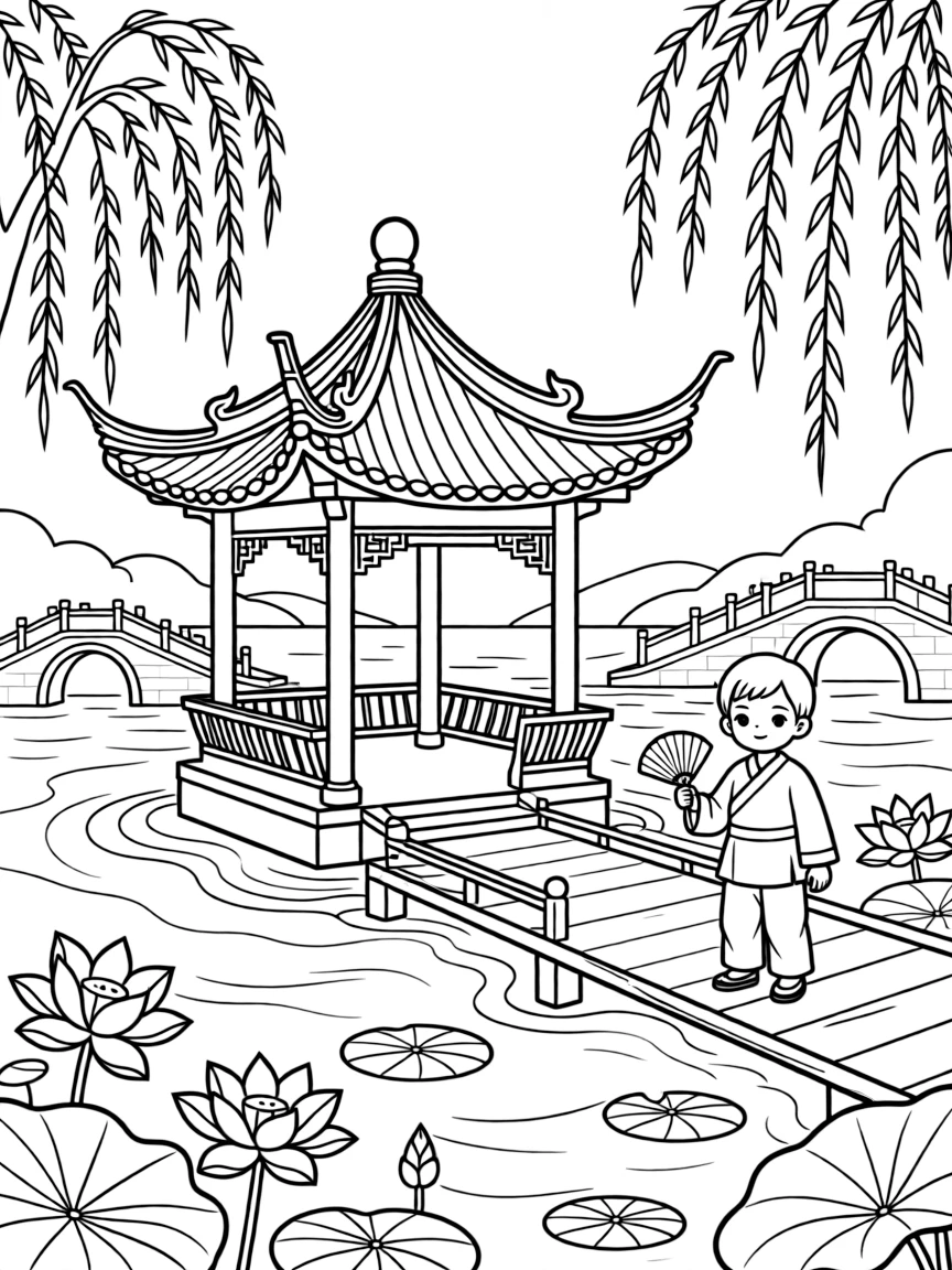 (Jiangsu) Yangzhou Slender West Lake pavilion