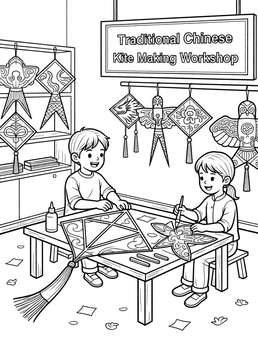 (Shandong) Traditional Chinese kite making workshop