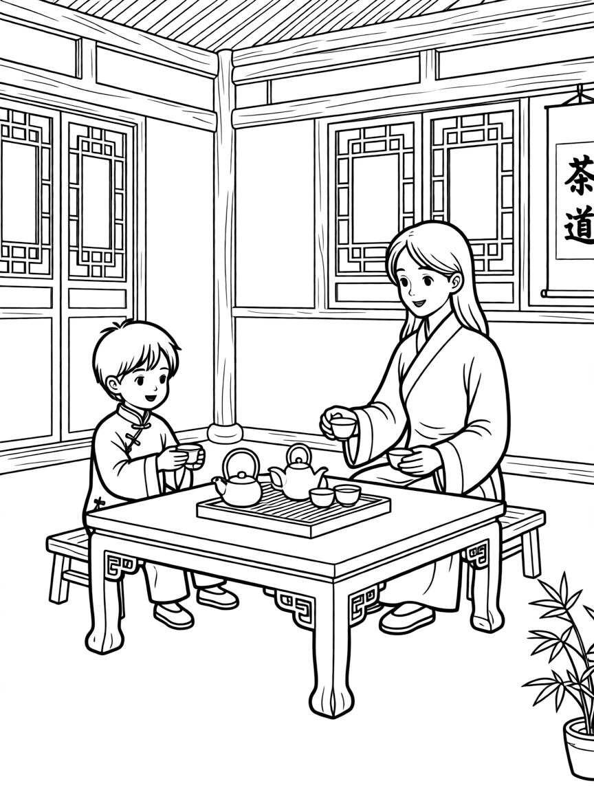 (Hubei) Traditional Chinese tea ceremony house