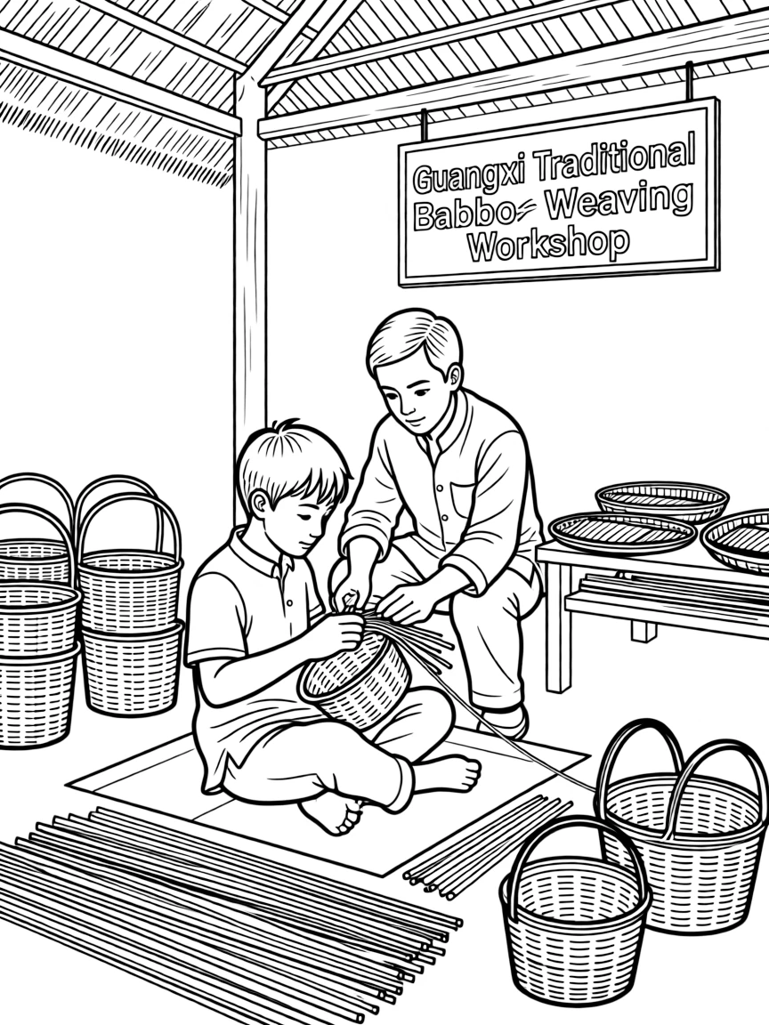 (Guangxi) Traditional Chinese bamboo weaving workshop