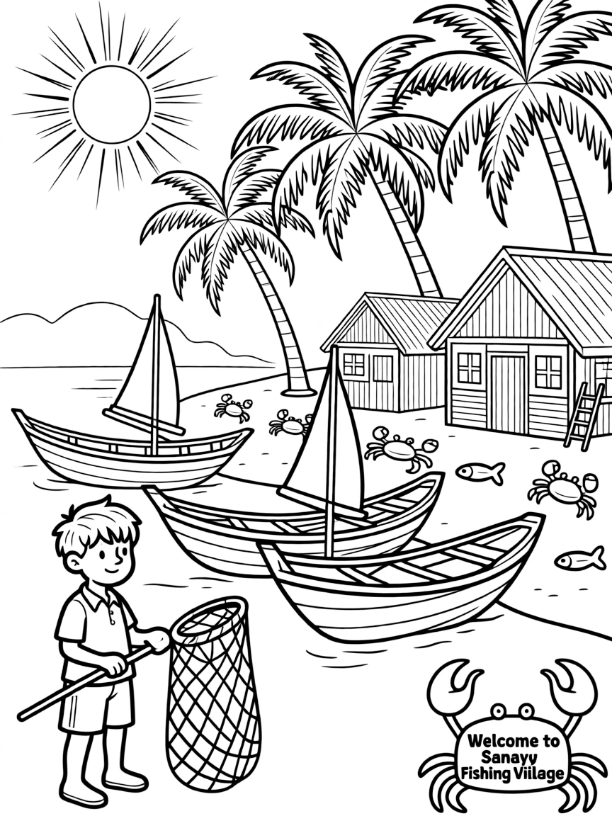 (Hainan) Sanya traditional fishing village