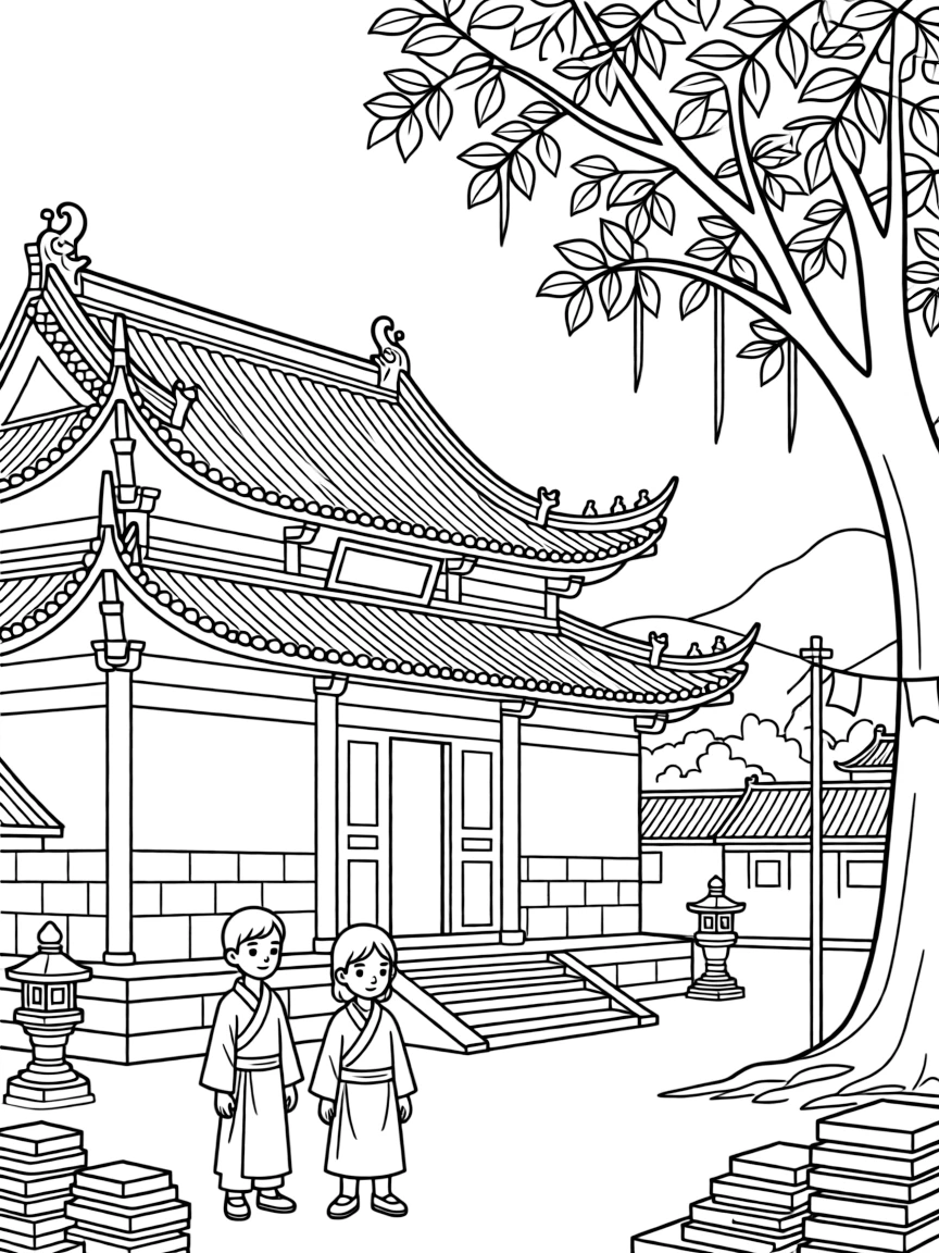 (Sichuan) Traditional Chinese Buddhist monastery