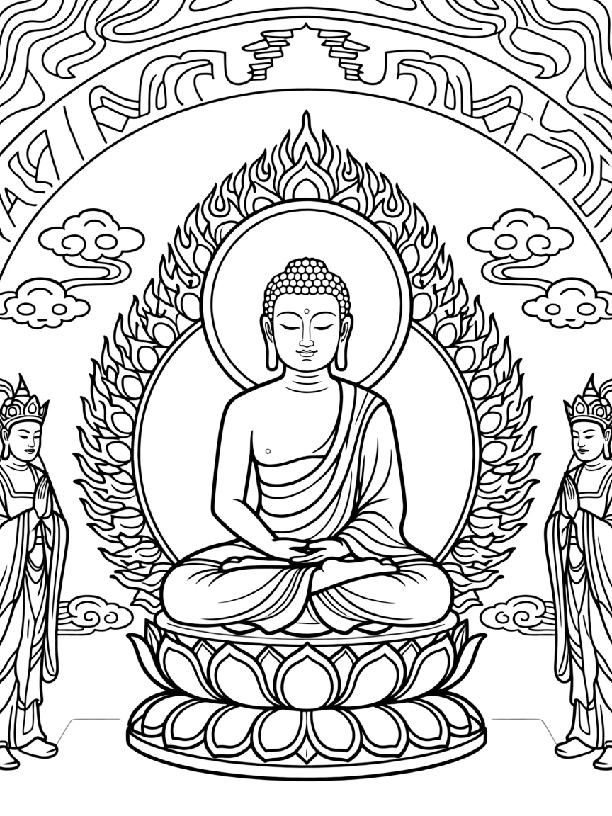 (Gansu) Traditional Chinese Buddhist cave art