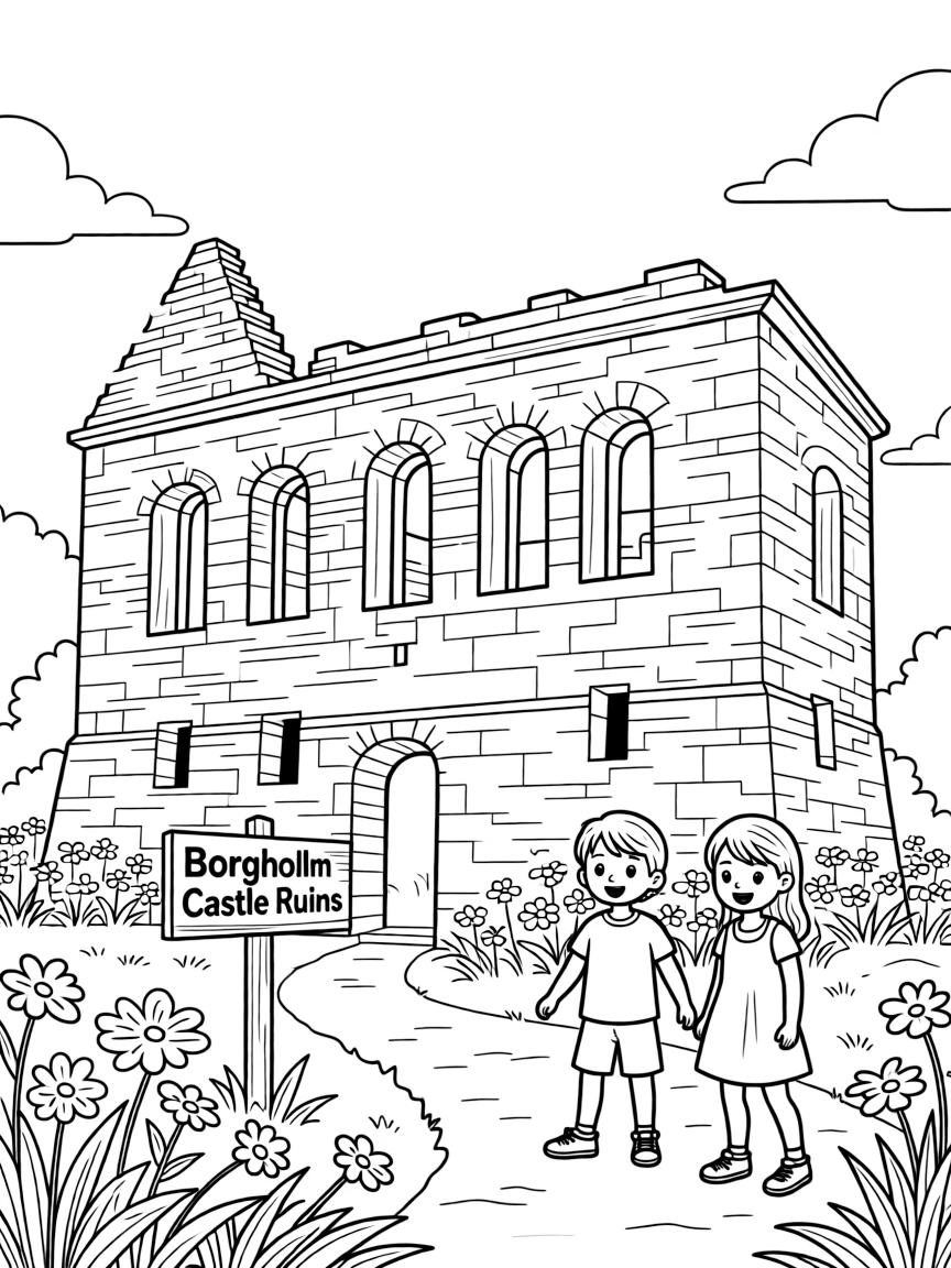 Borgholm Castle ruins on Öland island