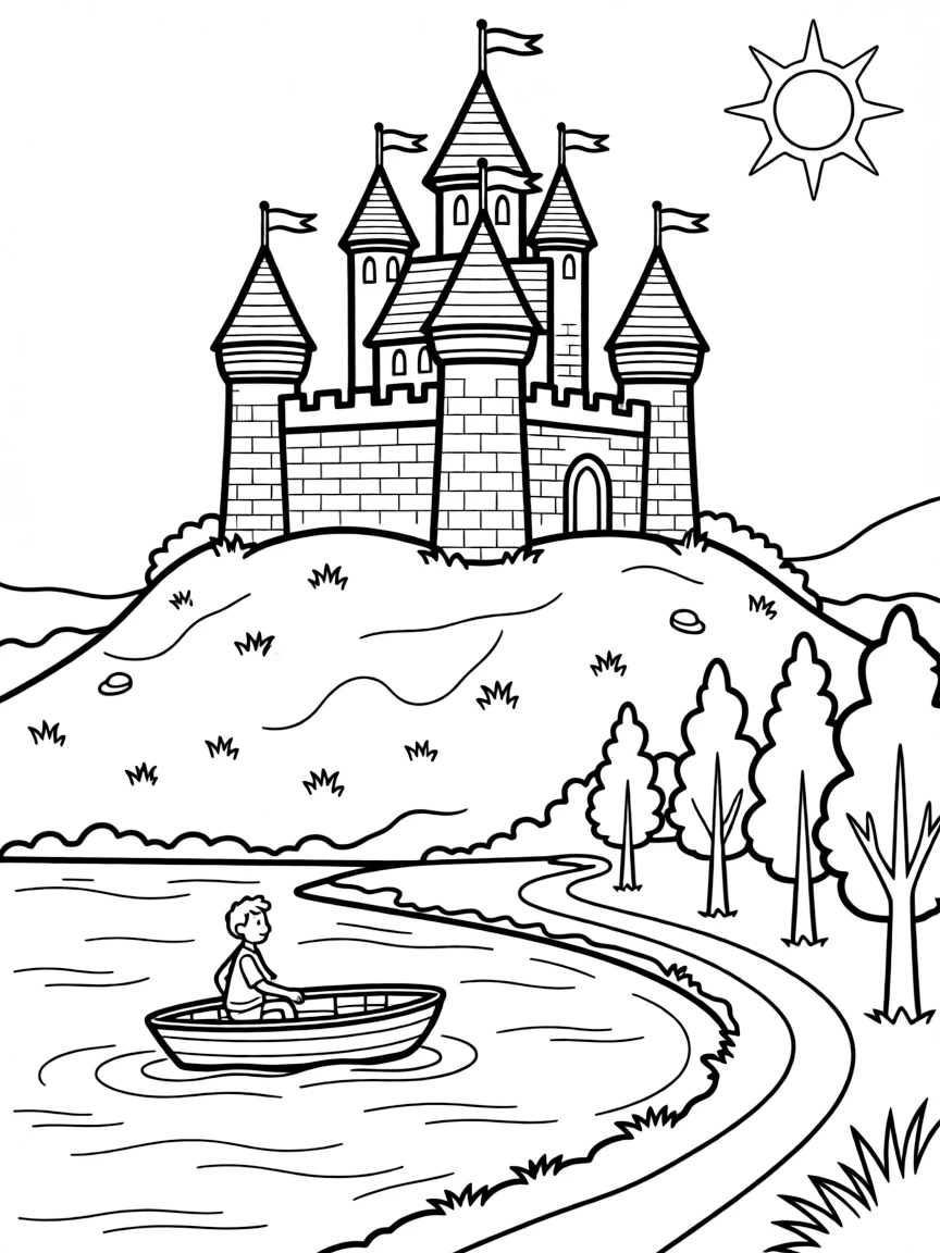 (Germany) Rhine River castle on a hilltop