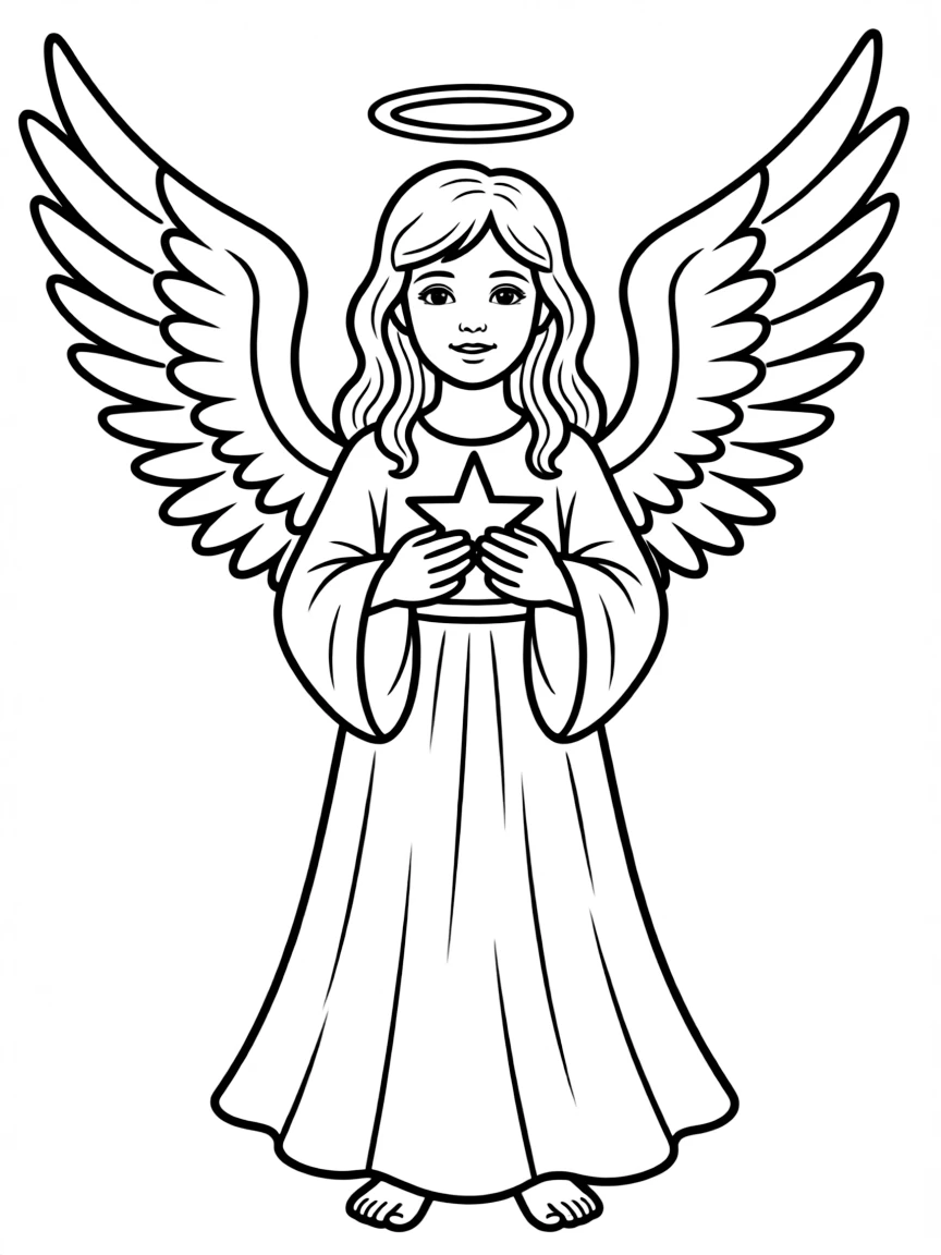 (Germany) German Christmas angel (Christkind) with wings
