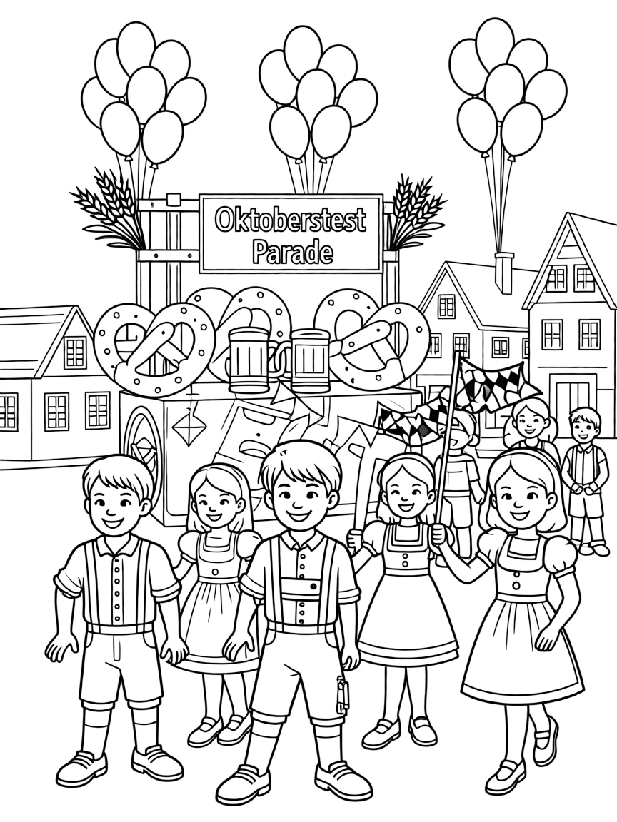 (Germany) Oktoberfest traditional costume parade