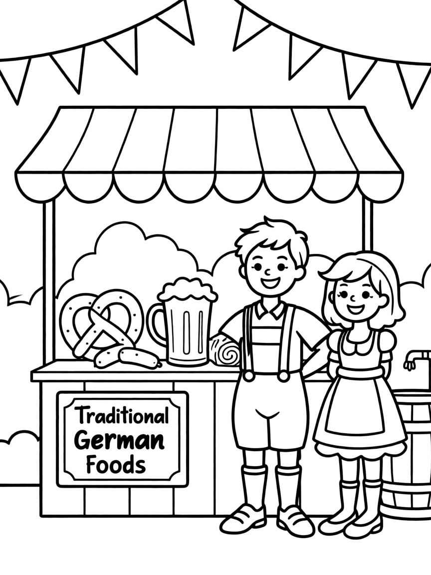 (Germany) German folk festival traditional foods