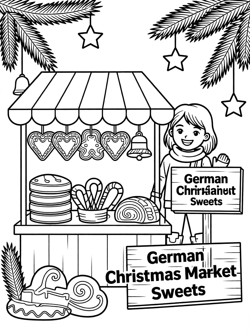 (Germany) Christmas market traditional sweet treats