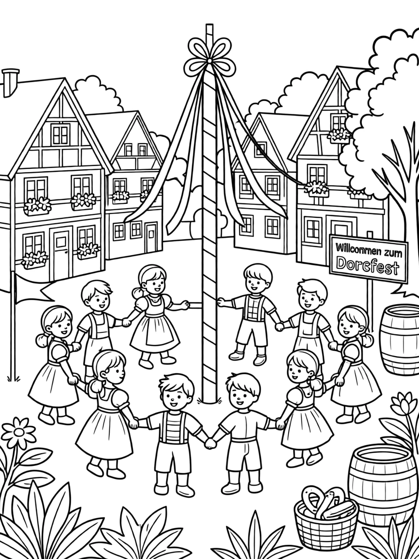 (Germany) Traditional German village celebration
