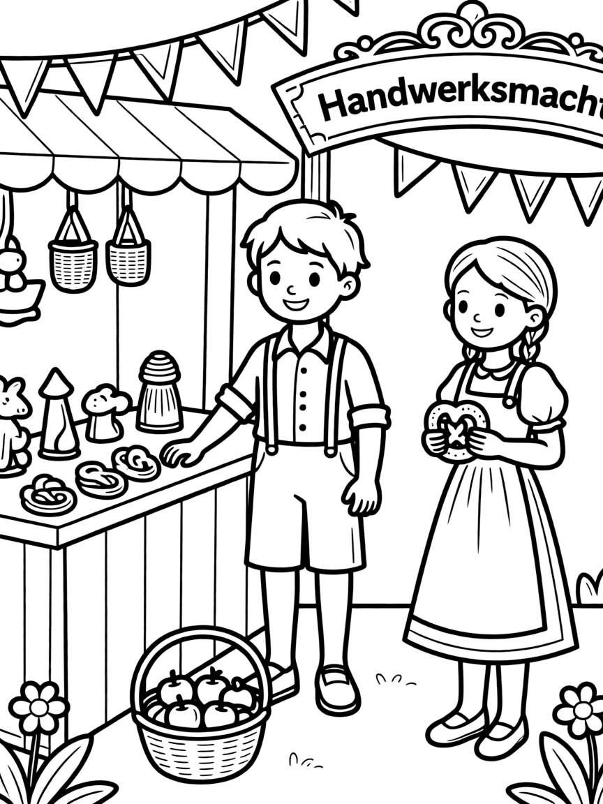 (Germany) German traditional craft fair scene