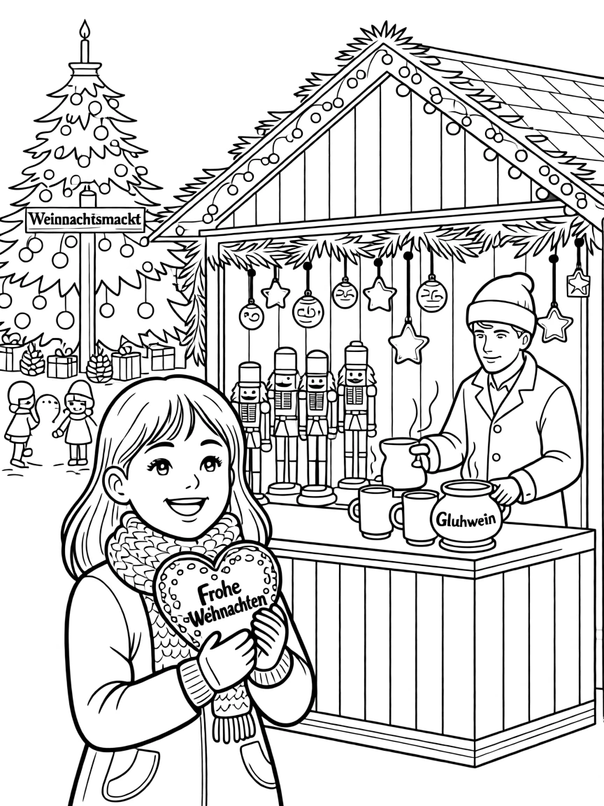 (Germany) Christmas market traditional atmosphere