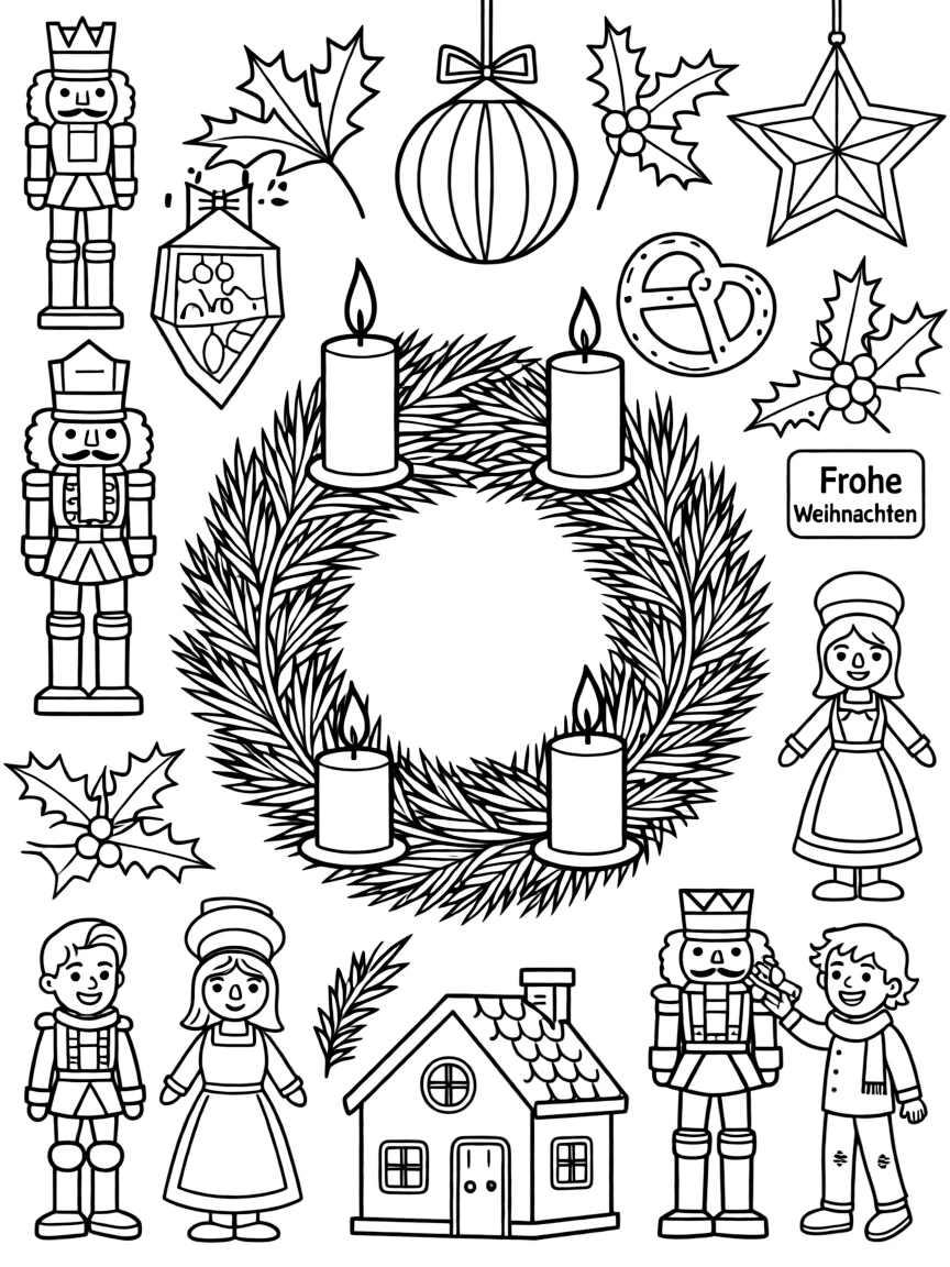 (Germany) German traditional seasonal decorations