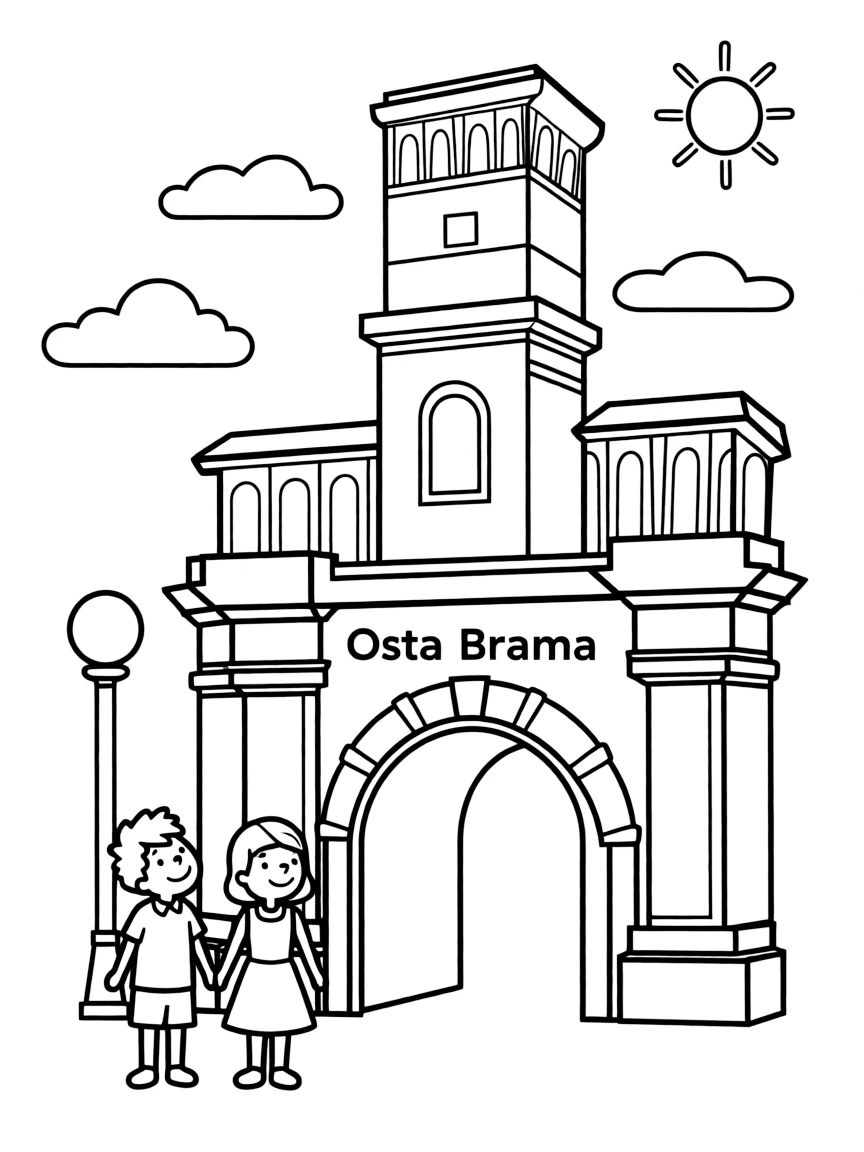 (Poland) The Gate of Dawn (Ostra Brama) in former Polish territories