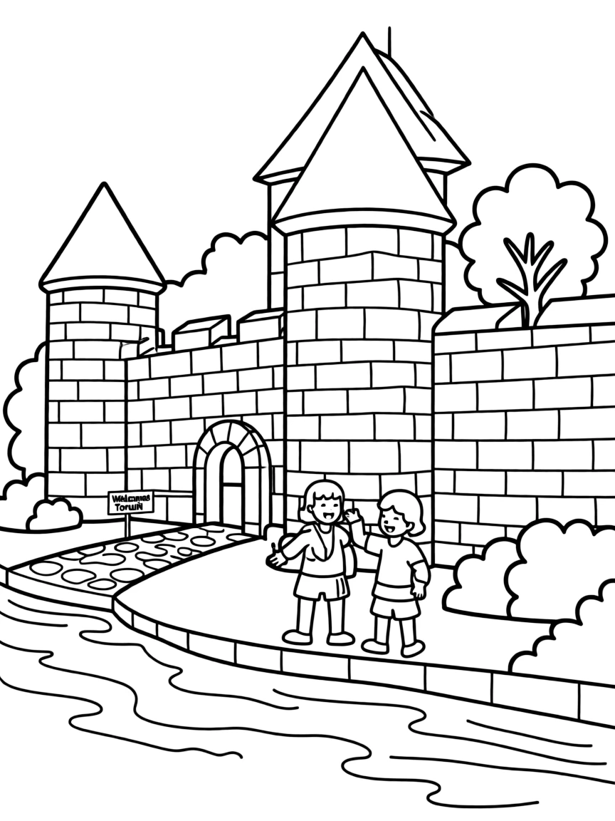 (Poland) The medieval walls and towers of Toruń, birthplace of Copernicus