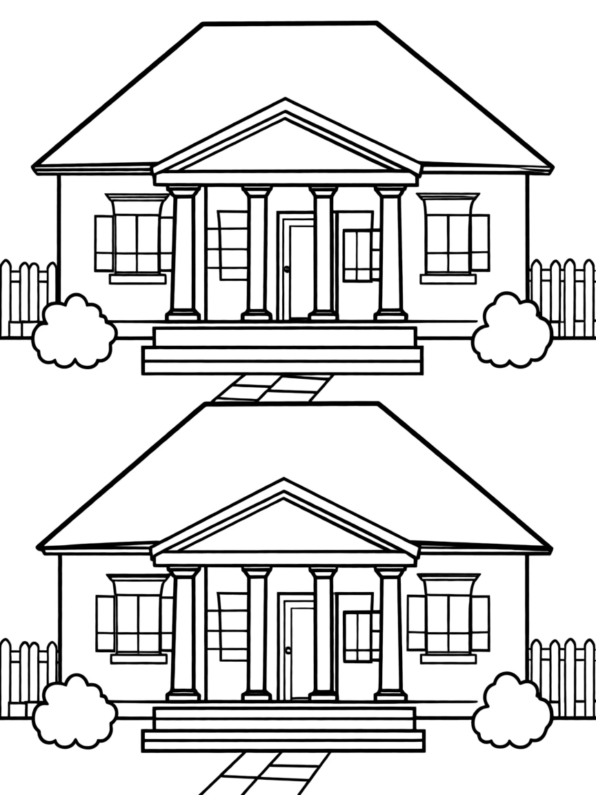 (Poland) Traditional Polish manor houses with their columned porticos