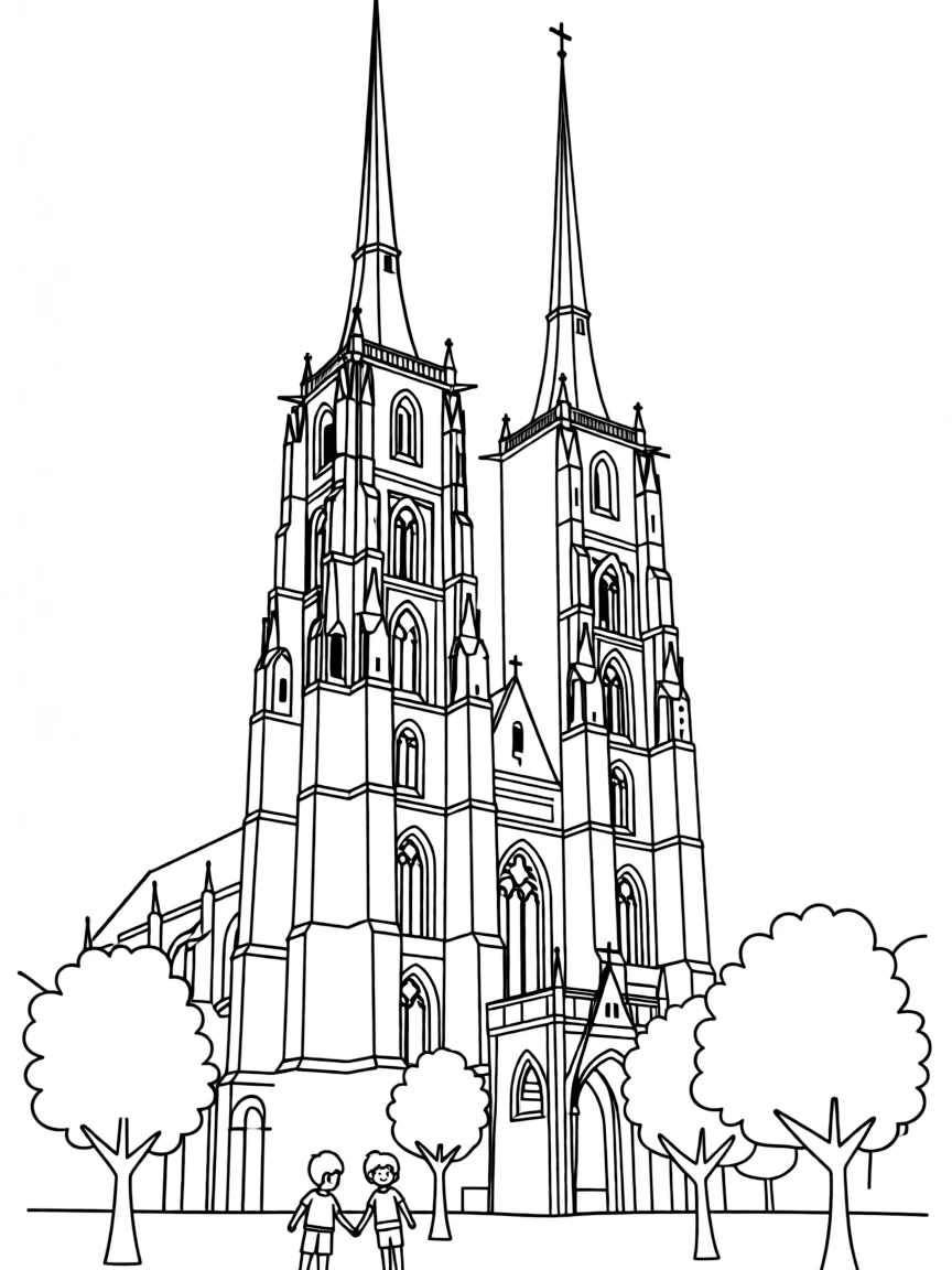 (Poland) The Gothic St. (Poland) Elizabeth's Church tower in Wrocław
