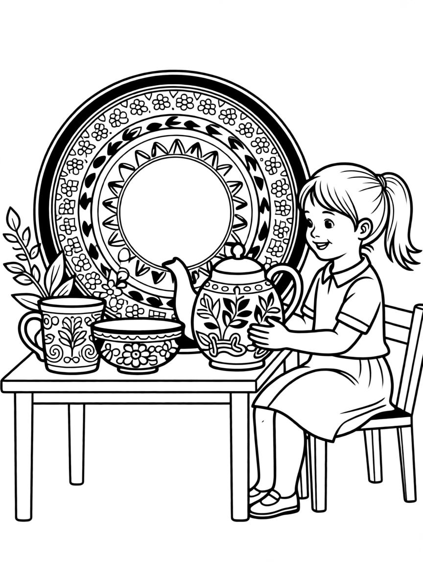(Poland) Traditional Polish pottery from Bolesławiec with its distinctive patterns
