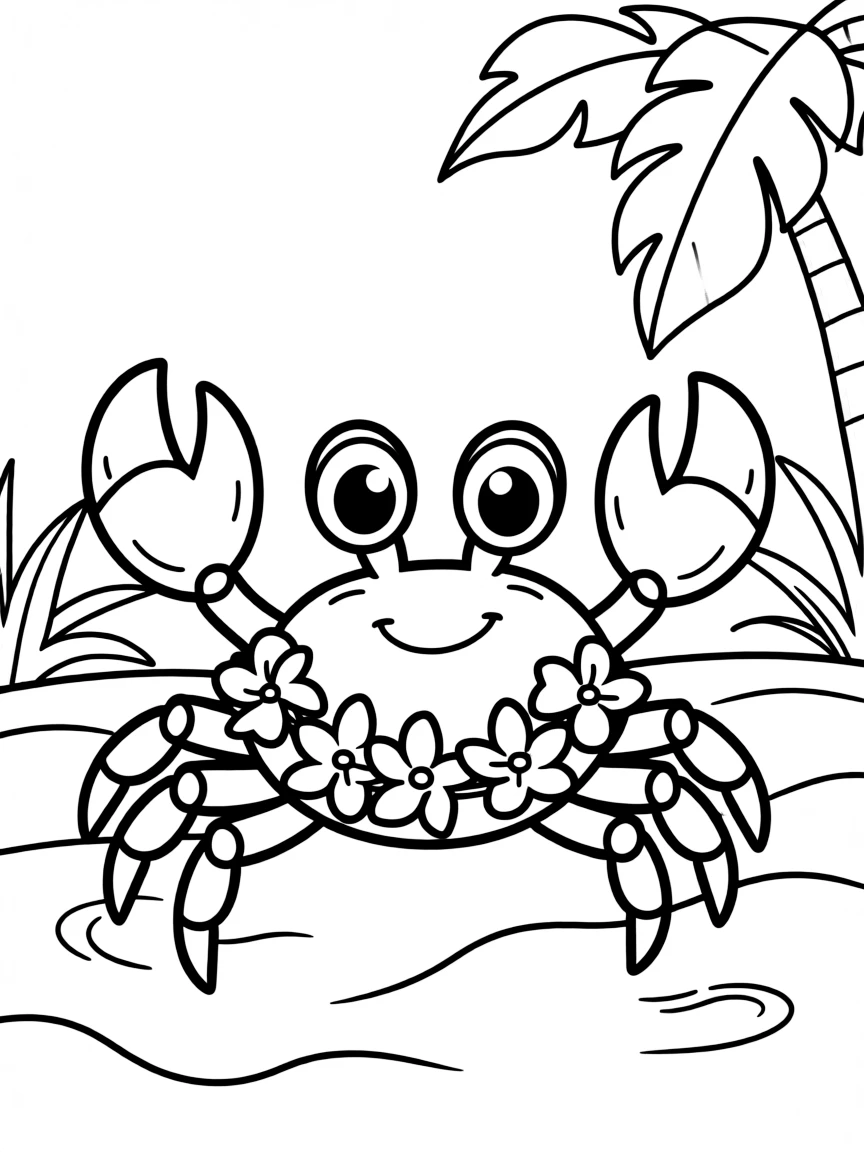 (Hawaii) A crab on the sand.
