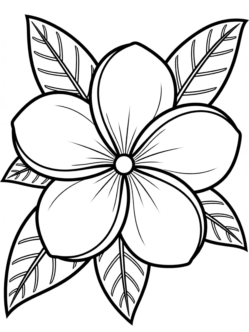 (Hawaii) A plumeria flower.