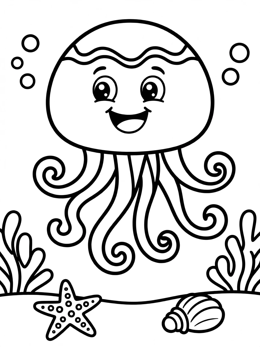 (Hawaii) A happy jellyfish.