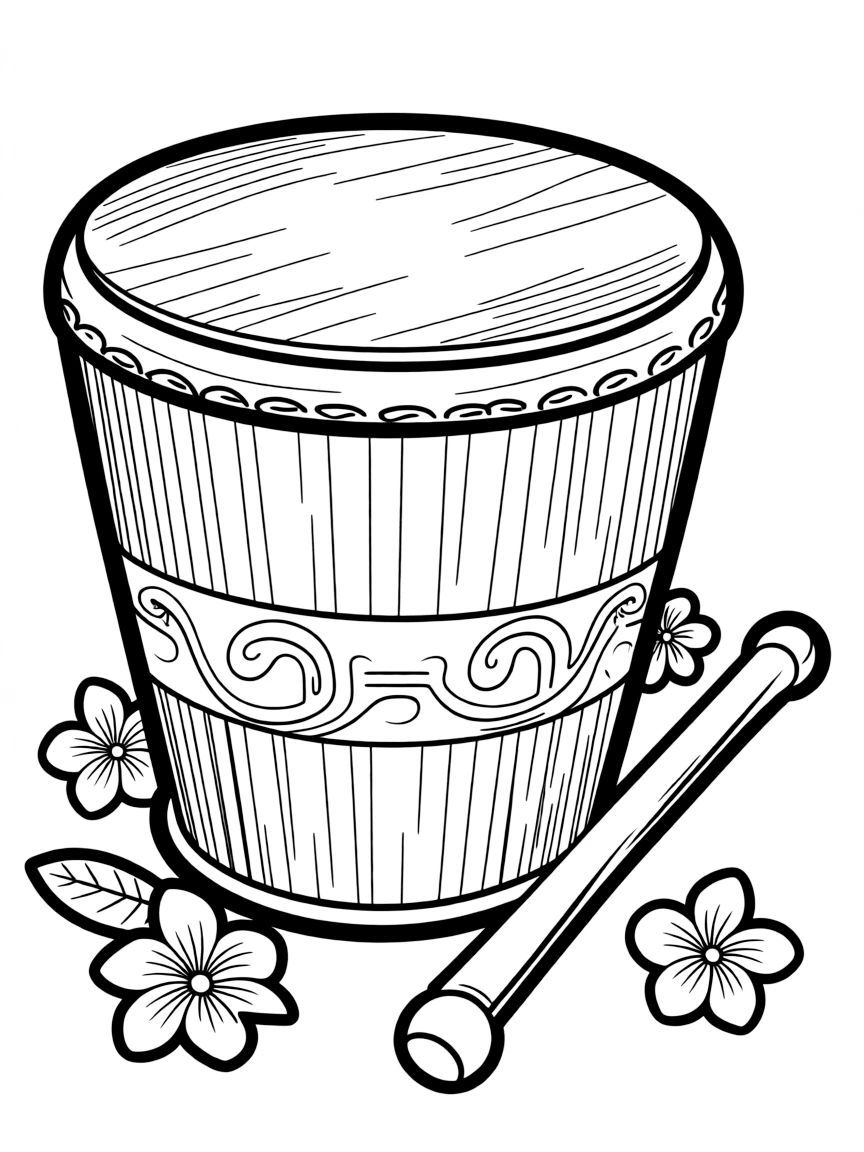 (Hawaii) A traditional Hawaiian drum.