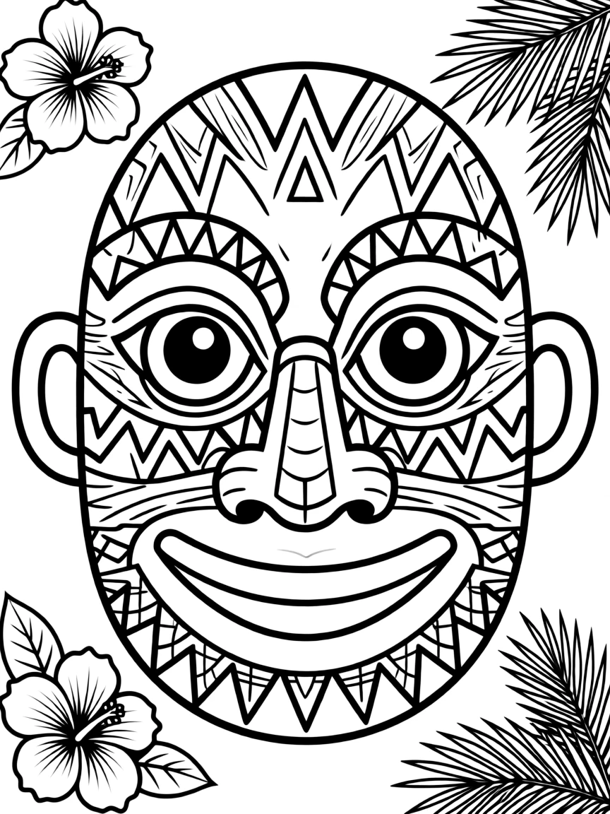 (Hawaii) A traditional Hawaiian mask.