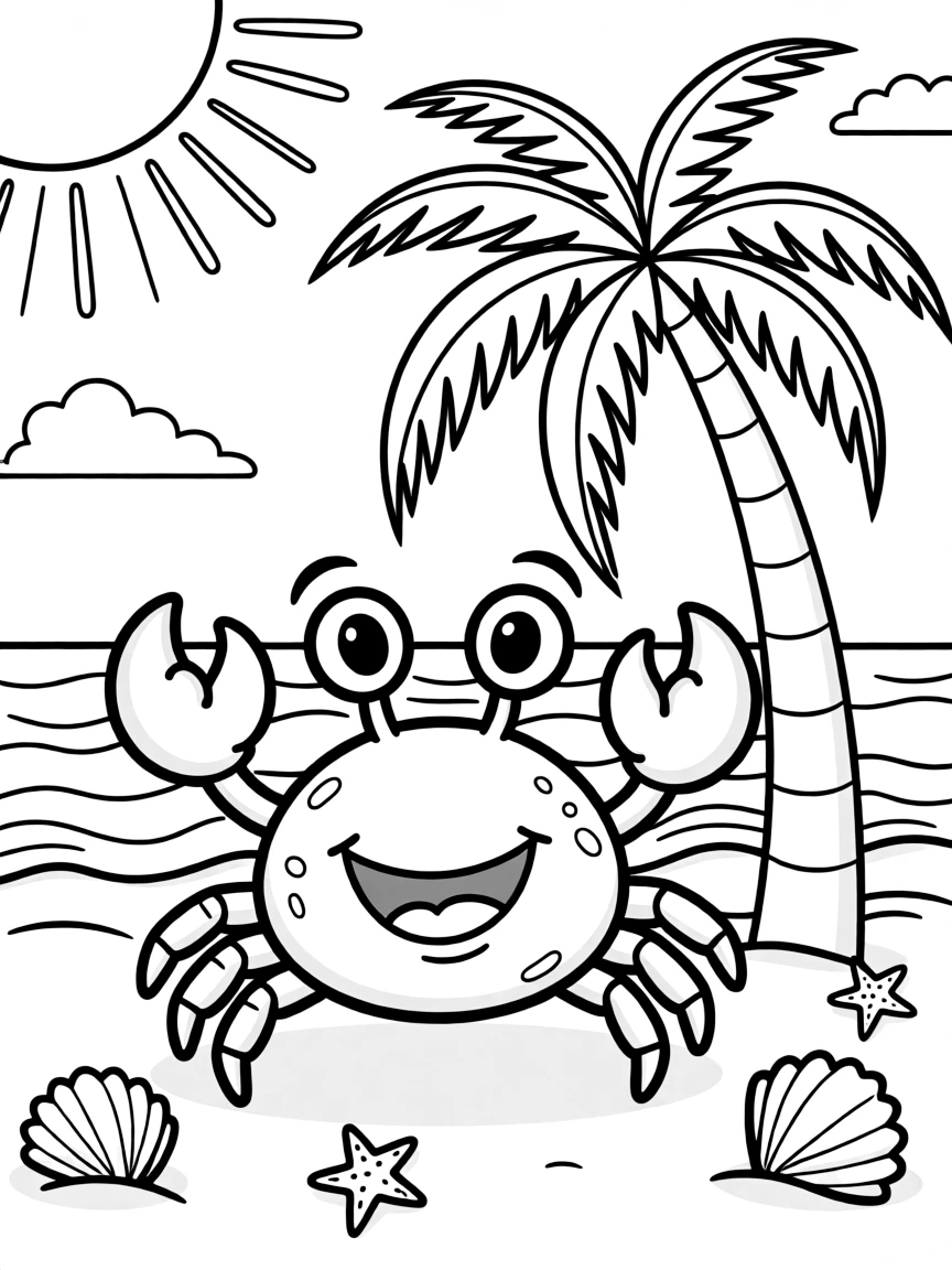 (Hawaii) A happy little crab.