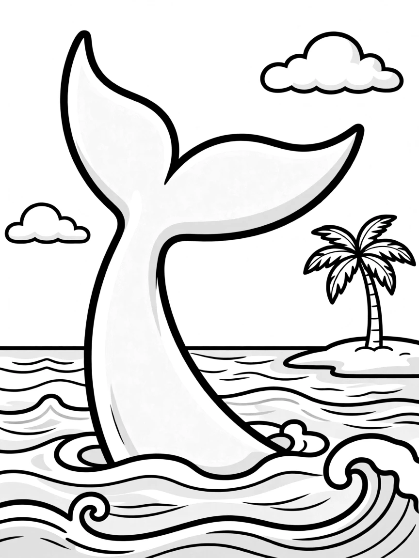(Hawaii) A happy whale tail.