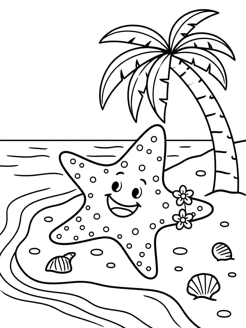(Hawaii) A happy starfish.