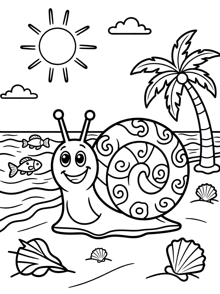 (Hawaii) A happy sea snail.