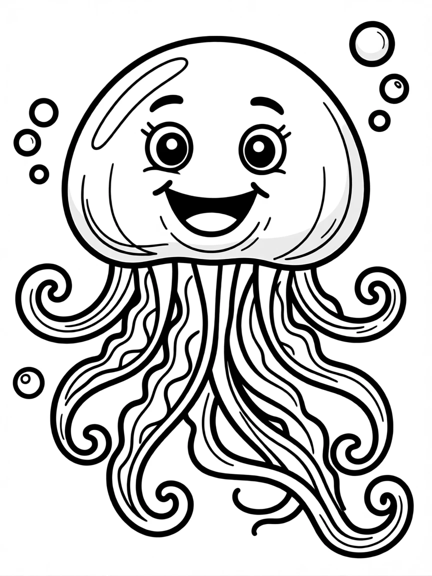 (Hawaii) A smiling jellyfish.