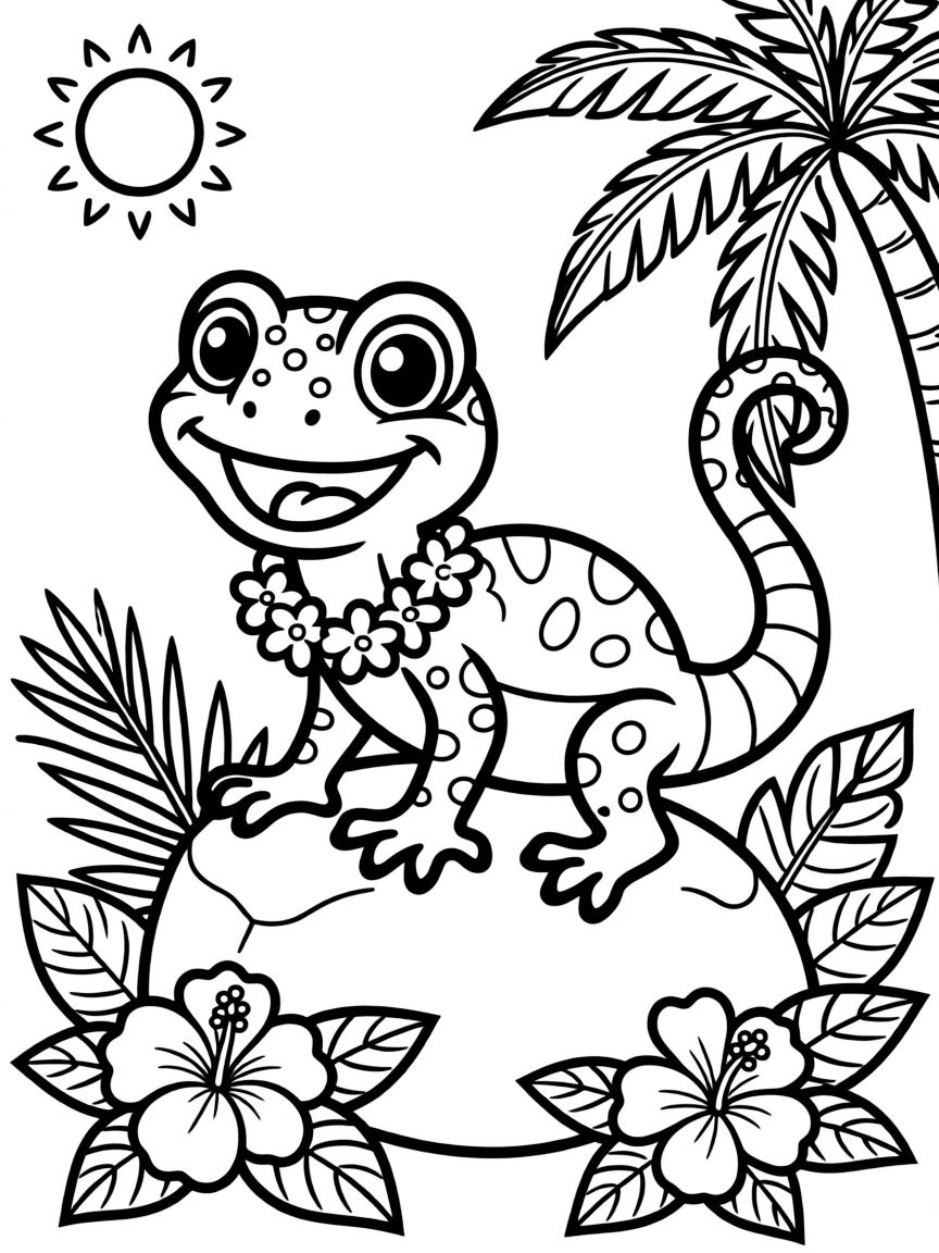 (Hawaii) A happy little gecko.