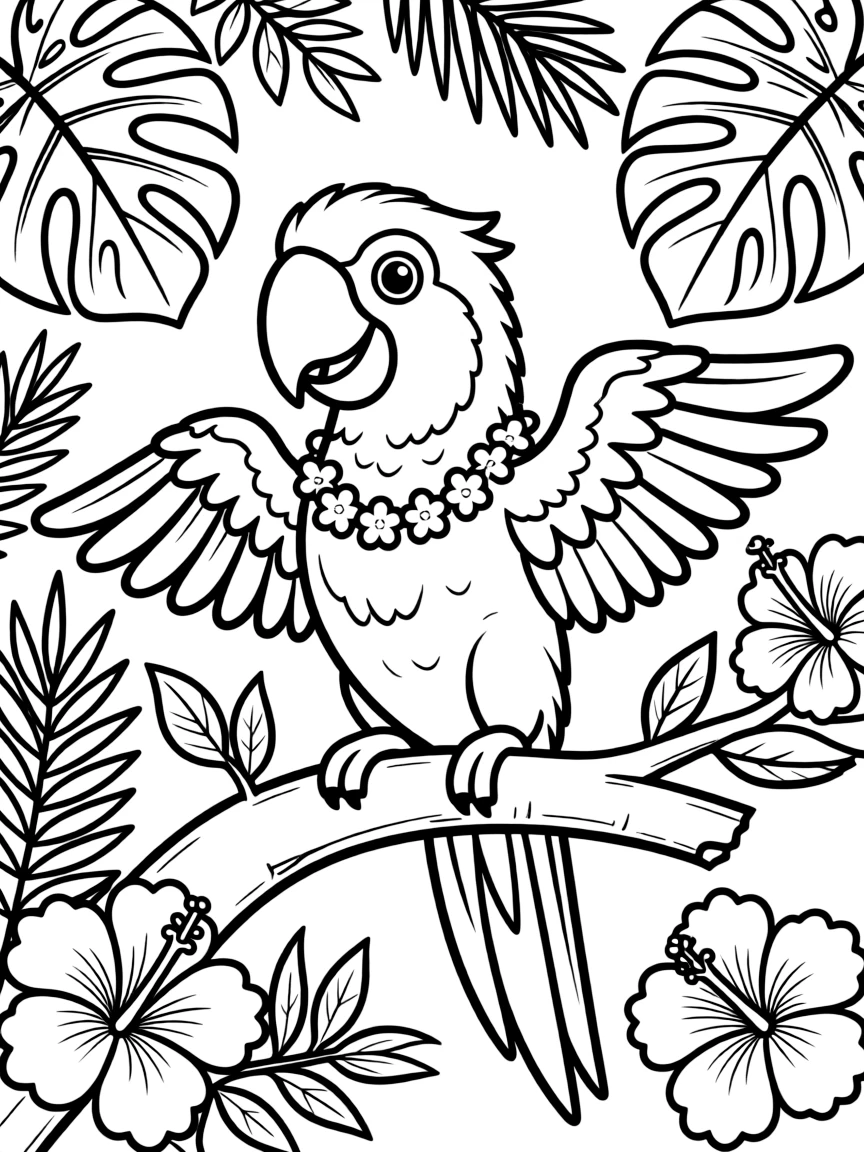 (Hawaii) A happy parrot.