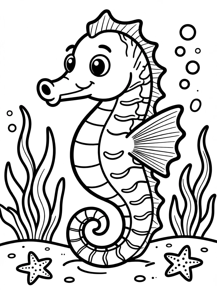 (Hawaii) A happy seahorse.