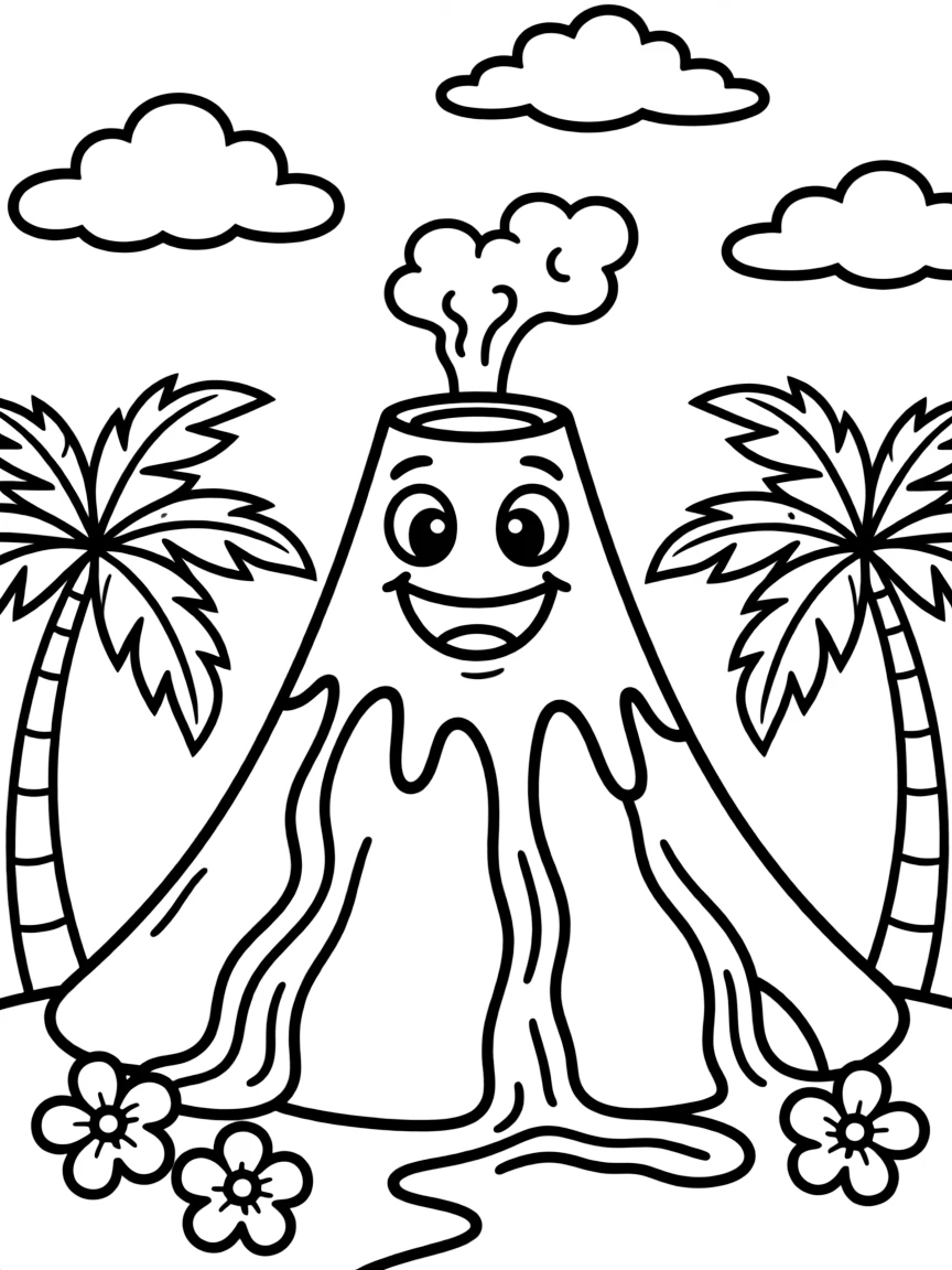 (Hawaii) A happy volcano.