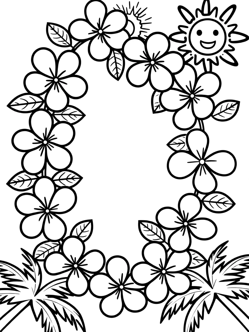 (Hawaii) A happy lei.