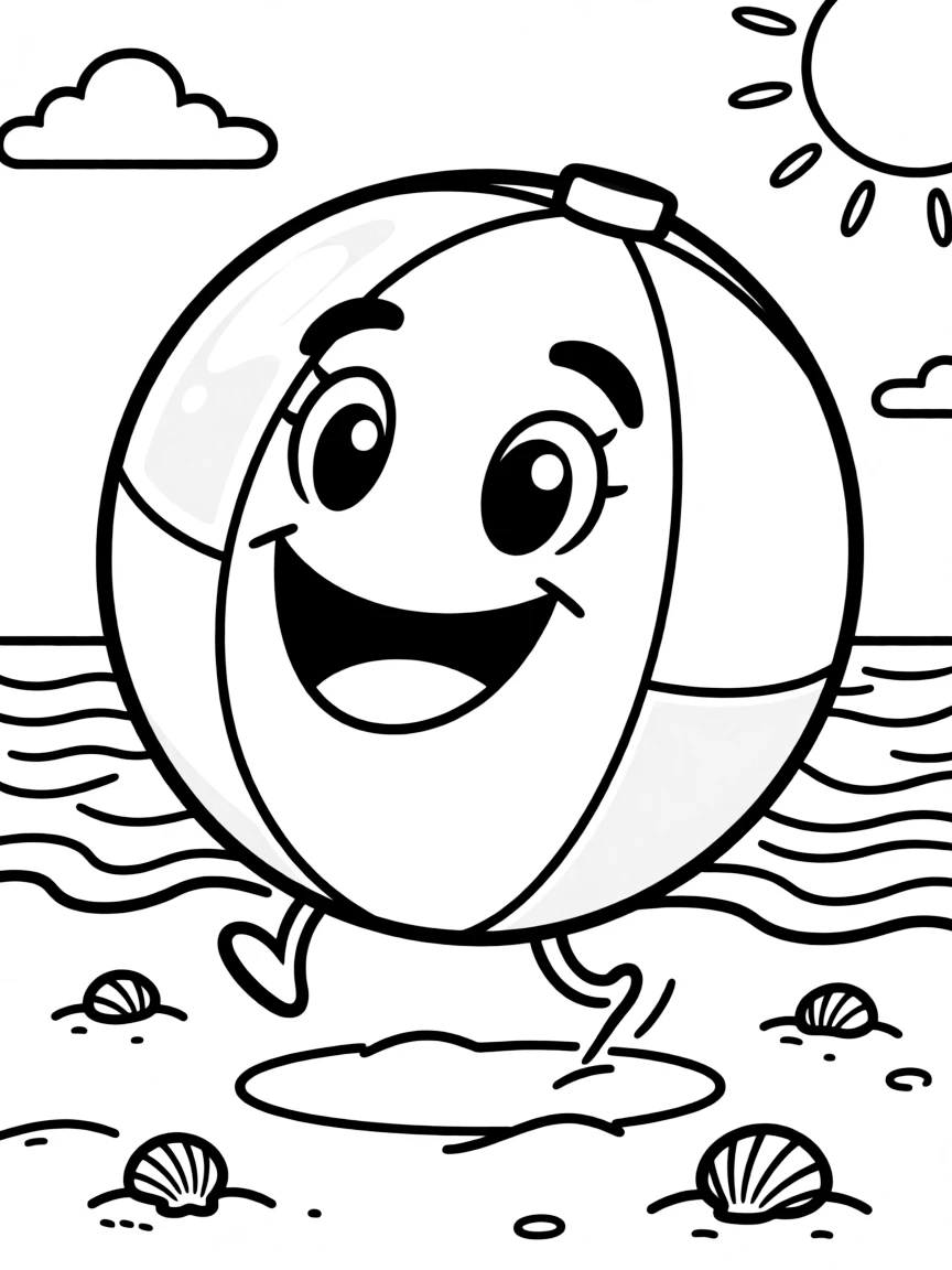 (Hawaii) A happy beach ball.