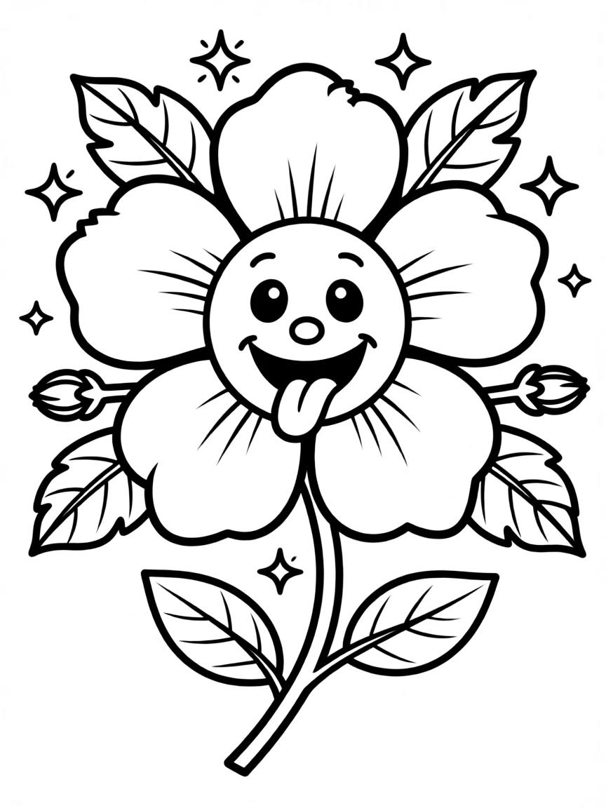 (Hawaii) A happy Hawaiian flower.