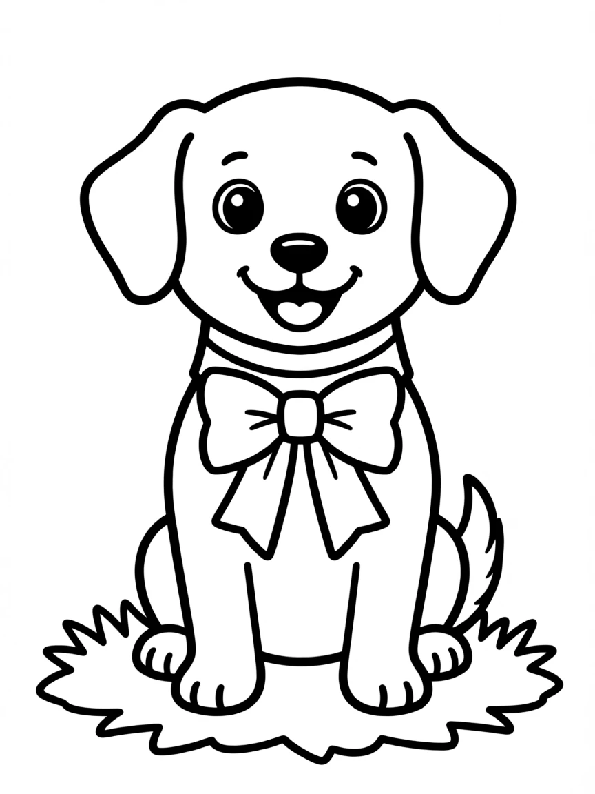 A wedding pet (dog or cat with bow tie)