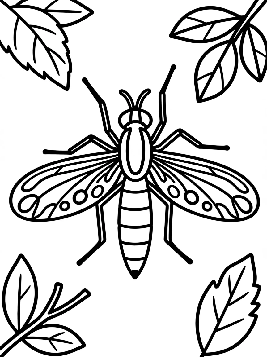 A deer fly with patterned wings
