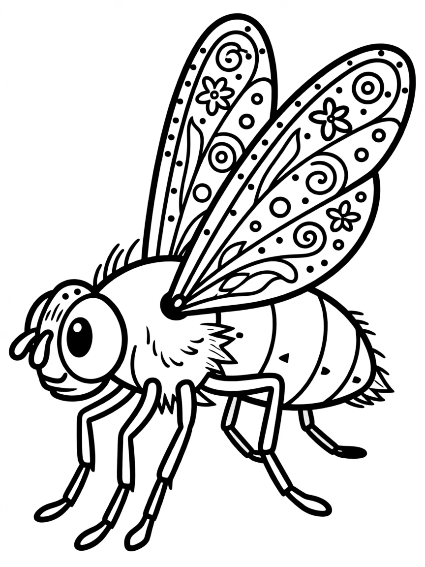 A picture-winged fly with decorated wings