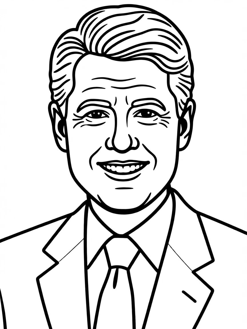 portrait of Bill Clinton