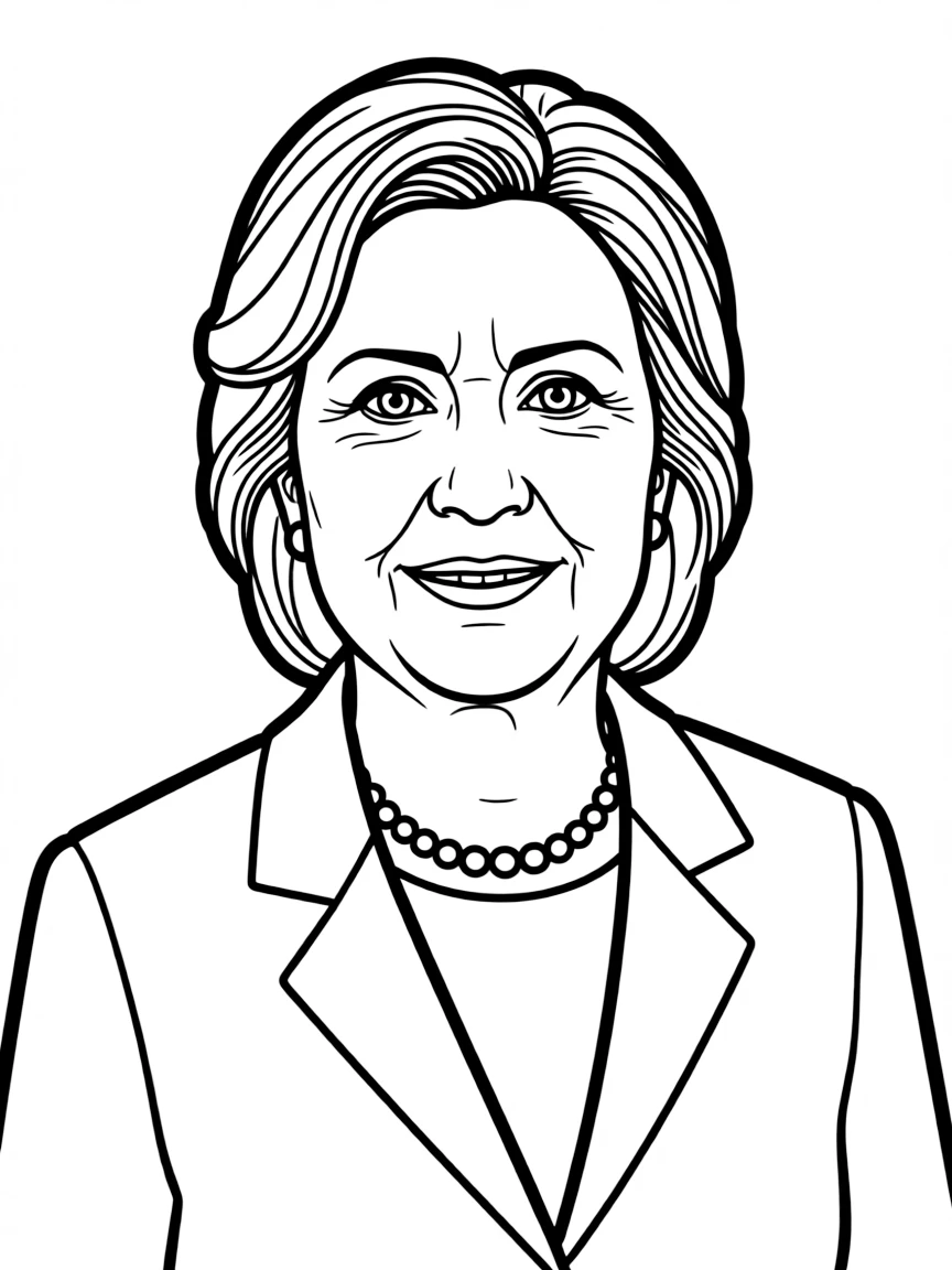 portrait of Hillary Clinton
