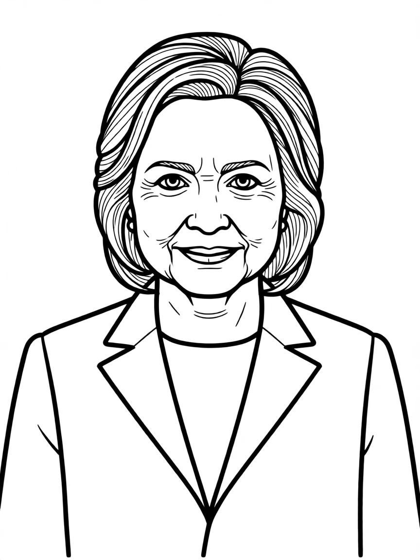 portrait of Hillary Clinton