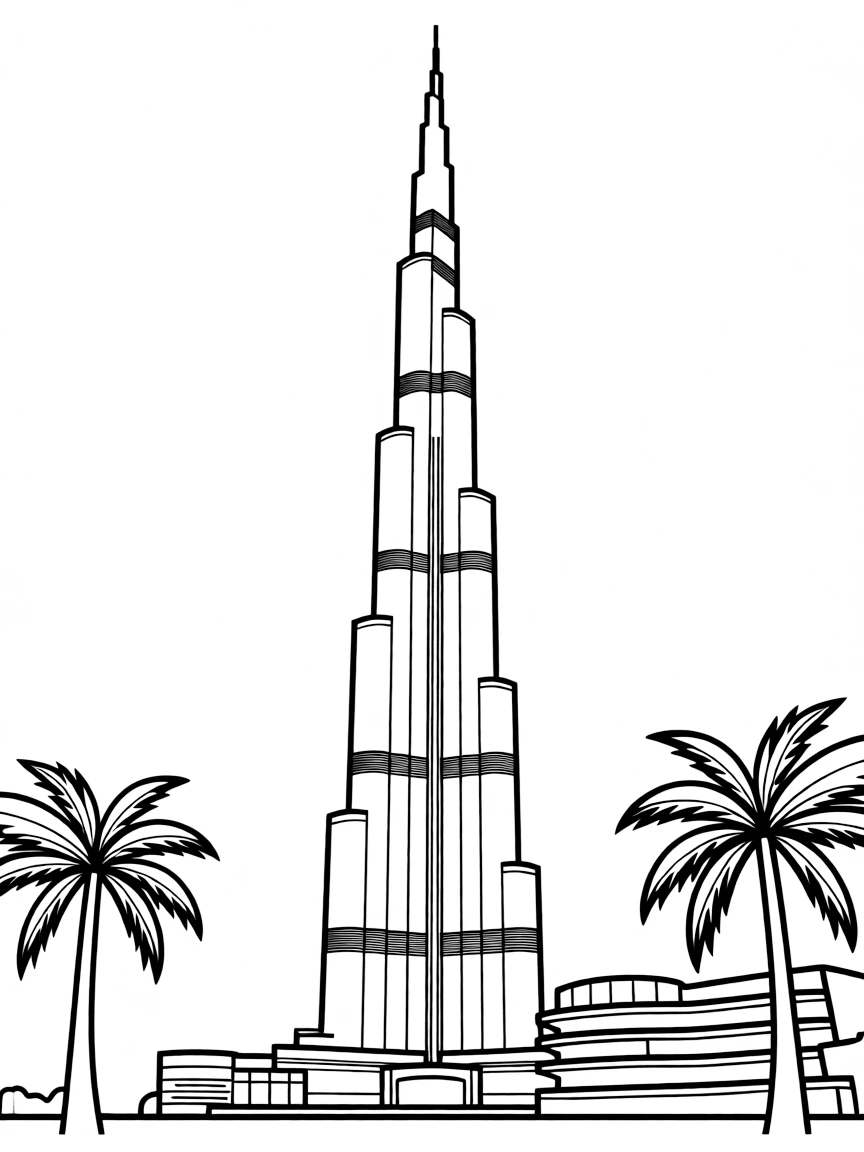 (Arab) The Burj Khalifa tower in Dubai