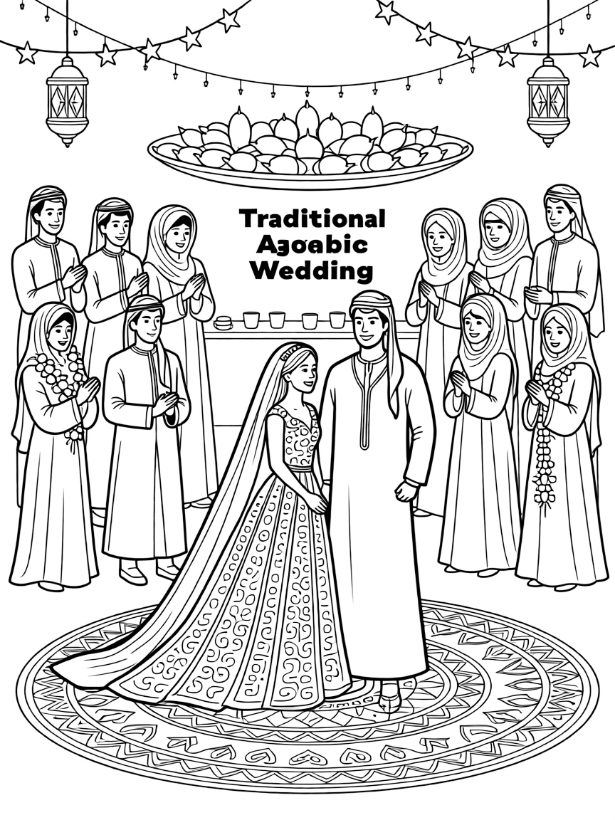 (Arab) A traditional Arabic wedding celebration