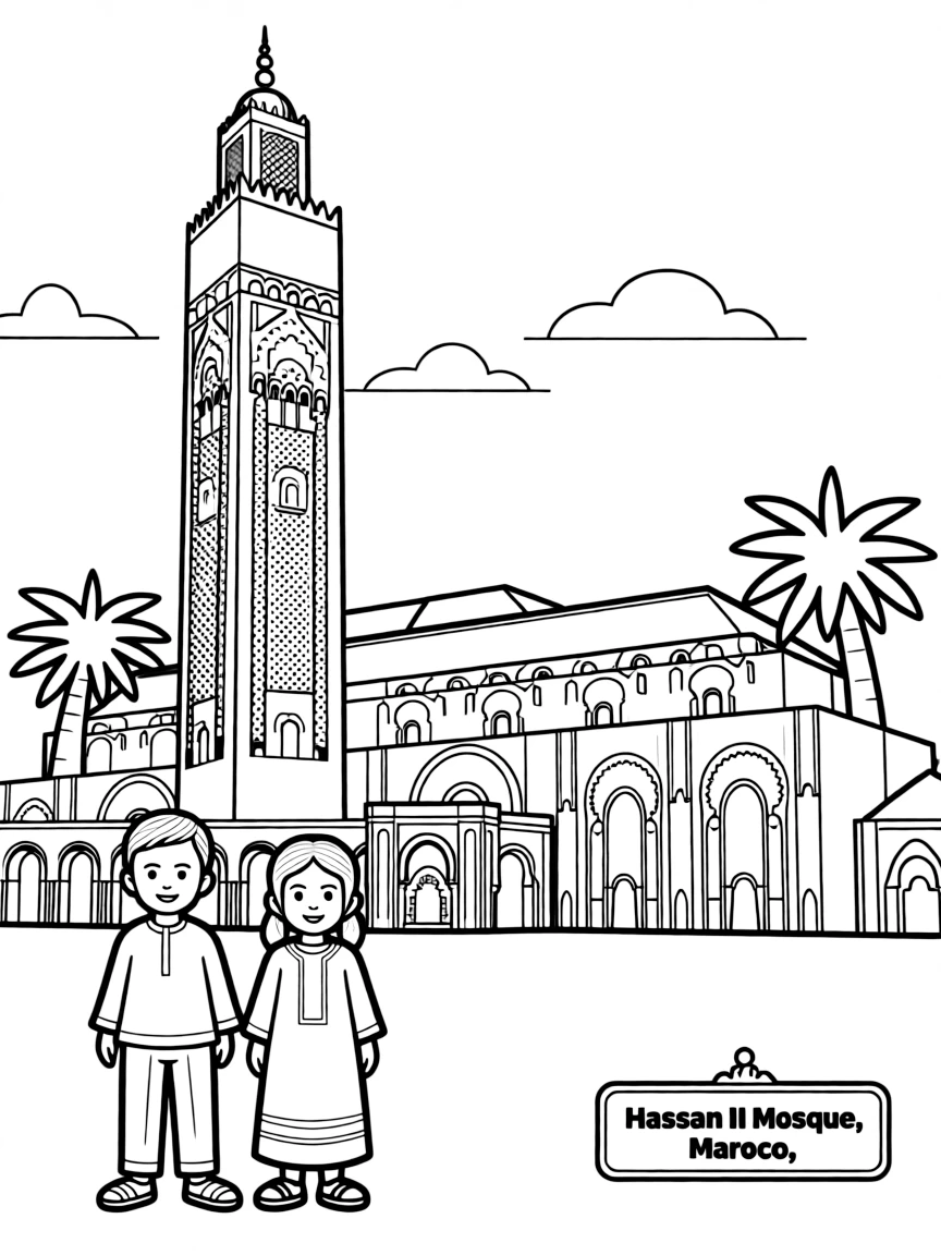(Arab) The Hassan II Mosque in Morocco