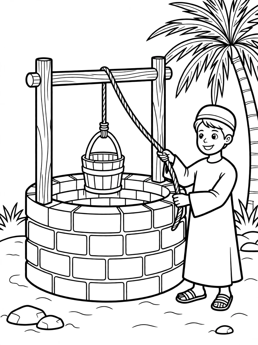 (Arab) A traditional Arabic water well
