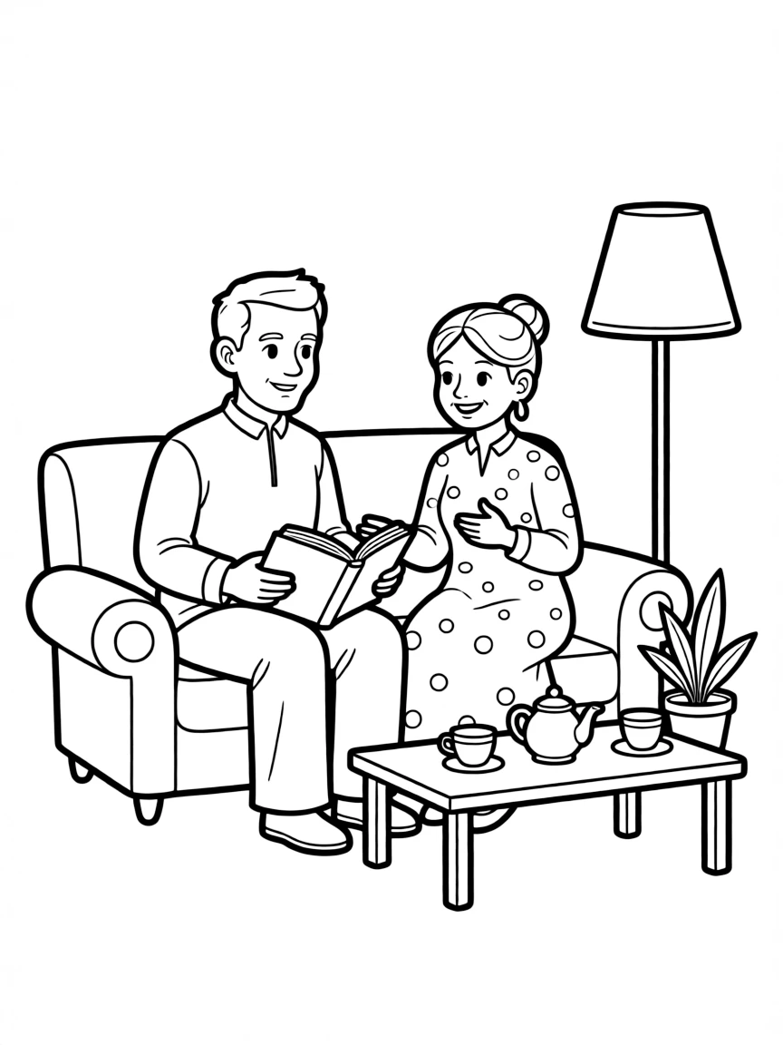 (Arab) Arabic grandparents telling stories